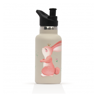 gourde isotherme lapin rose